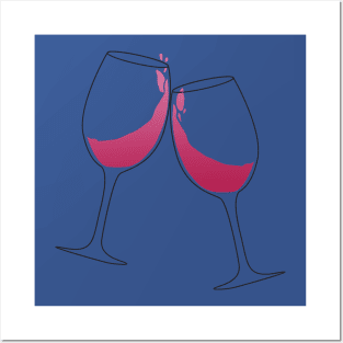 glass of wine 1 Posters and Art